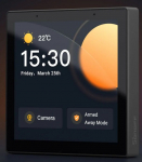 I&scaron;manių namų sistemos valdymo panelė, jautri lietimui, su LCD ekranu, PRO juoda, SONOFF