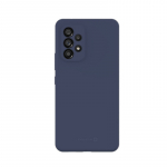 &bdquo;Evelatus&ldquo; &bdquo;Samsung Galaxy A53 5G&ldquo; auk&scaron;čiausios kokybės mink&scaron;tas silikoninis dėklas, vidurnakčio mėlynas
