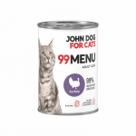 JOHN DOG 99 Menu - &scaron;lapias kačių ėdalas su kalakutiena - 400 g