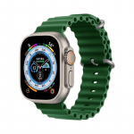 Riff "Ocean" silicone band for Apple iWatch series 38 / 40 / 41 mm Clover green