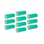 10 vnt. sagos formos baterijų, V250H tipo, skirtų modeliams, saulės lempoms ir kt. - 250 mAh 12 V NiMH