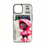 &bdquo;iLike Apple iPhone 14&ldquo; silikoninis dėklas &bdquo;Spider Sense&ldquo;, baltas ir rožinis