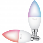 LED spuldze Trust Smart WiFi LED Candle E14 White & Colour (duo-pack)