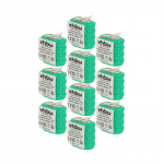 10 vnt. sagos formos baterijų, 4 tipo / V150H, 3 kontaktų, skirtų modeliams, saulės baterijoms ir kt. - 150 mAh 4,8 V NiMH