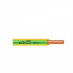 Laidas Lietkabelis H07V-U, 1 x 6 mm&sup2;, geltonas / žalias