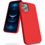 Dėklas Mercury Silicone Case Samsung A145 A14 4G / A146 A14 5G raudonas