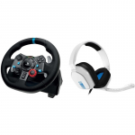 LOGITECH G29 Driving Force Racing Wheel for PlayStation5 and PlayStation4 - WHITE - USB