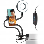 Statīvs SBS Swivel LED ring Table clip 8018417427244