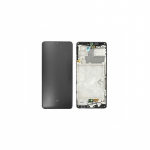 Ekranas skirtas Samsung A426 A42 5G juodas su rėmeliu HQ