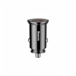Automobilinis įkroviklis Baseus'CCALL-YS01' juodas 30W (1xPD / 1xQC3.0)