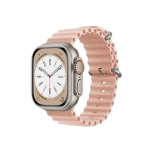 Riff "Ocean" silicone band for Apple iWach series 42 / 44 / 45 / 49 mm Pink sand