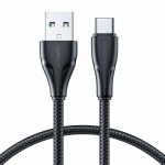 &bdquo;Joyroom Surpass&ldquo; serijos A11 USB-A / USB-C 3A laidas 0,25 m - juodas