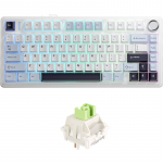 Aula F75 RU / EN Layout Mechanical keyboard Light Blue + White + Black purple Reaper switch