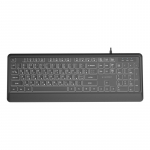 MULTIMEDIJOS KLAVIATŪRA USB CYRILL / JUODA KB-UML-04-CYRL GEMBIRD