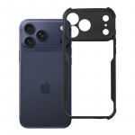 iPhone 17 PRO MAX dėklas, atsparus kritimams, juodas