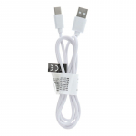 USB A tipo į C tipo 2.0 C366 laidas (jungties ilgis: 8 mm), 1 m, baltas