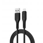 &bdquo;WiWU&ldquo; &ndash; &bdquo;Starlink&ldquo; serijos duomenų kabelis &bdquo;Wi-C001&ldquo;, USB A&ndash;Lightning 2,4A, juodas