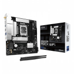 Mātesplate ASRock B860M Rock WiFi (mATX, Intel LGA 1851, DDR5, HDMI, DisplayPort)