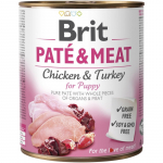 BRIT pa&scaron;tetas ir mėsa &scaron;uniukams - 800 g