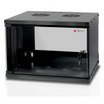 &bdquo;Techly&ldquo; sieninė spintelė 19,6U, D320, juoda, surinkta, I-CASE EL-1006B32