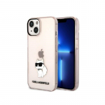 Karl Lagerfeld KLHCP14MHNCHTCP iPhone 14 Plus 6,7' rožinis / rožinis kietas dėklas Ikonik Choupette