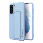 &bdquo;Wozinsky&ldquo; silikoninis dėklas su atrama ir stovu &bdquo;Samsung Galaxy S21+ 5G&ldquo;, &scaron;viesiai mėlynas
