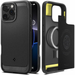 Spigen Rugged Armor MagSafe dėklas, skirtas iPhone 16 Pro Max &ndash; juodas