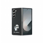 Karl Lagerfeld Saffiano metalinis dėklas, skirtas Samsung Galaxy Z Fold 6 &ndash; juodas