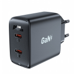 Greitas įkroviklis GaN 35W PD 2x USB C Acefast A49 - juodas