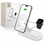 Tech-Protect QI15W-A41 3in1 belaidis įkroviklis su MagSafe Apple įrenginiams &ndash; baltas