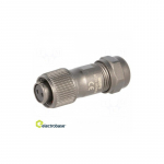 ST12 ki&scaron;tukas, moteri&scaron;kas, kontaktai: 2, IP67, 5&divide;8 mm, 13A, lituojamas kabeliui