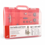 Lempučių ir saugiklių rinkinys, 18 vnt., h1+h7, amio-01498