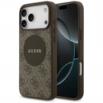 &bdquo;Guess 4G Circle Classic Logo MagSafe&ldquo; dėklas, skirtas &bdquo;iPhone 17 Pro Max&ldquo; &ndash; rudas