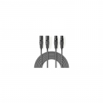 Laidas Nedis 2x XLR M - 2x XLR F 1,5 m