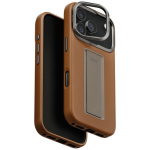 &bdquo;Uniq Heldro Pro Magclick&ldquo; įkrovimo dėklas, skirtas &bdquo;iPhone 17 Pro&ldquo; &ndash; rudas