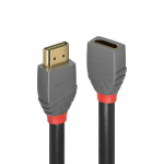 HDMI Prailginimo Laidas - LINDY Anthra Line HDMI M / F, Didelės Spartos, 4096x2160@60Hz, 2 m, Juodas