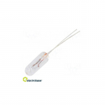 Kaitrinė lempa: miniatiūrinė 12 V nuolatinės srovės 80 mA lemputė: T1 1/4 &uml;: 4,2 mm