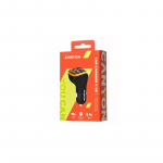 &bdquo;Canyon&ldquo; universalus 3xUSB automobilio adapteris, 12V-24V įvestis, i&scaron;vestis, nuolatinė srovė, juodas
