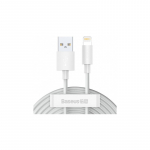&bdquo;Baseus TZCALZJ-02 Wisdom&ldquo; laidas 2x USB į &bdquo;Lightning&ldquo; 2.4A 2m, baltas