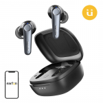 Belaidės ausinės - EarFun Air Pro 3, ANC, Bluetooth 5.3, 45h grojimo laikas, juoda