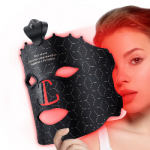 BAR OF BEAUTY LED &scaron;viesos terapijos kaukė veidui LED Facial Mask Black