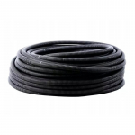 Gofruotas PVC vamzdis Pawbol 12mm (100m ritė) (juodas)