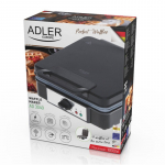 Vaflinė - Adler AD 3049 Nelipni Juoda 4 Riekelių