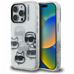 &bdquo;Karl Lagerfeld IML Multi KC&ldquo; galvos ra&scaron;to dėklas, skirtas &bdquo;iPhone 16 Pro&ldquo; &ndash; skaidrus