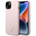 &bdquo;Guess&ldquo; silikoninis trikampis dėklas, skirtas &bdquo;iPhone 14 6.1'&ldquo; &ndash; violetinis