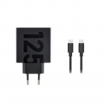 &bdquo;Motorola MC-1252 Motorola TurboPower USB-C 125W&ldquo; kelioninis įkroviklis + USB-C / USB-C duomenų kabelis, juodas, juodas