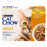 Drėgnas Kačių Maistas - PURINA Cat Chow Vi&scaron;tiena Ir Cukinija 10x85g
