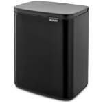 BRABANTIA atkritumu tvertne Bo 12l Matt Black 230363 (Atv. iepak.)