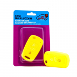 Ż&oacute;łte etui silikonowe na kluczyki Hyundai Kia EPKC64
