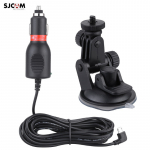 SJCam Original SJ360 SJ6 SJ7 Camera Car Suction Cup Fixation + DC Mini USB 5Pin Charger 5V 2A
